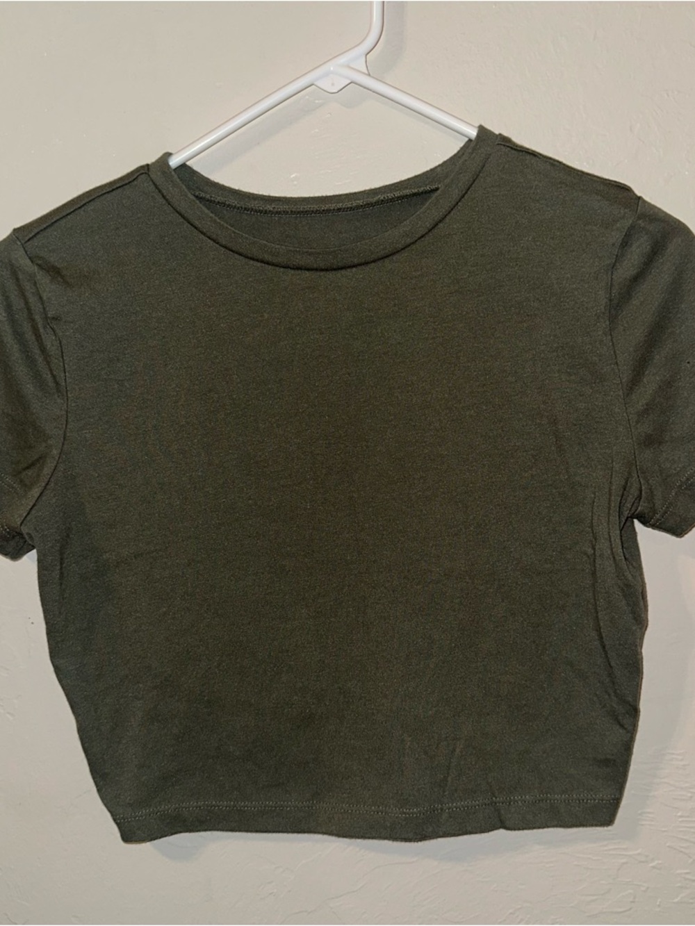 wild fable Olive Green Short Sleeve Crop Top